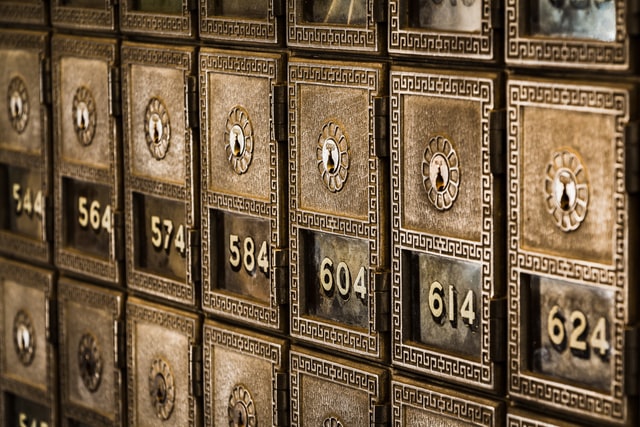 Safety deposit boxes for keeping passwords safe electronically