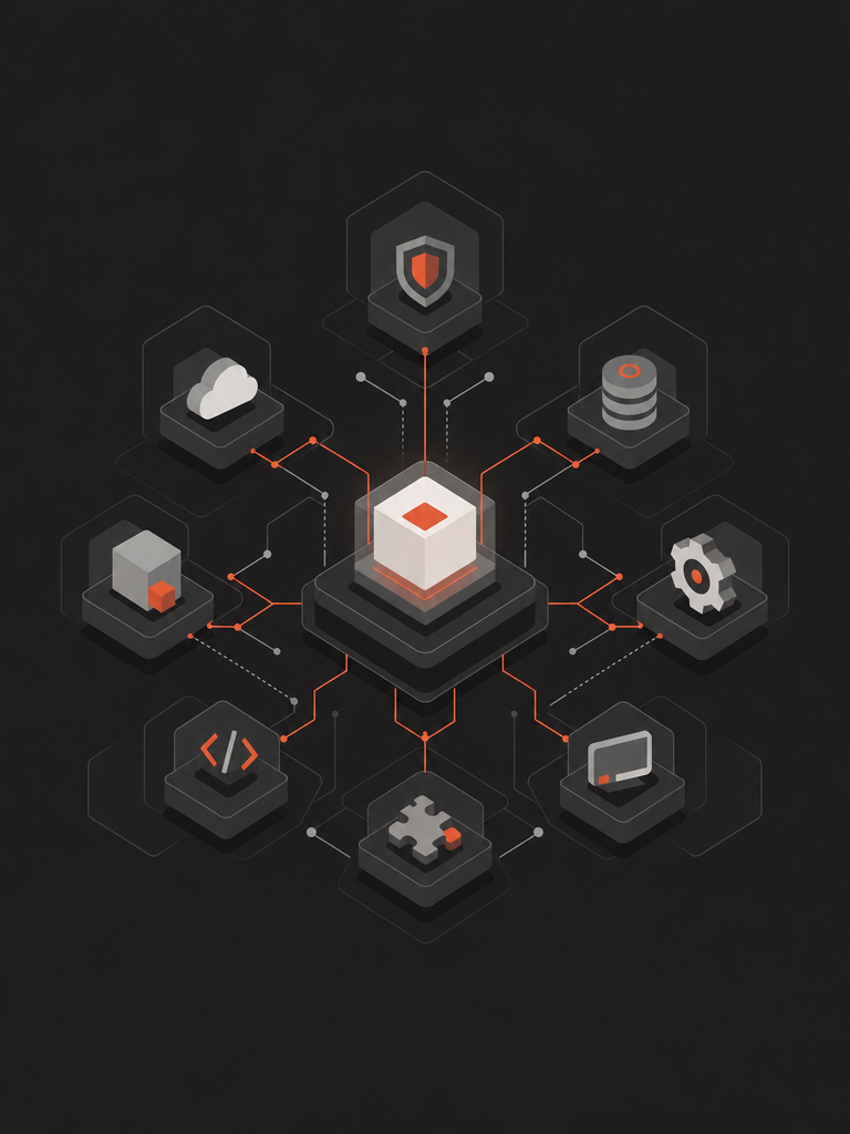 Abstract illustration of an array of additional services
