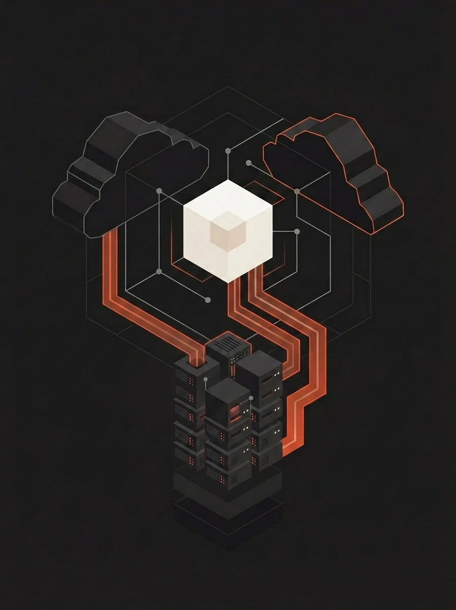 Abstract illustration of cloud services