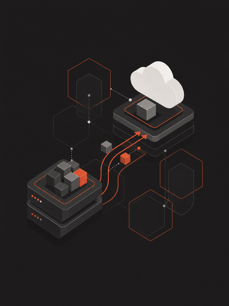 Abstract illustration of cloud migrations