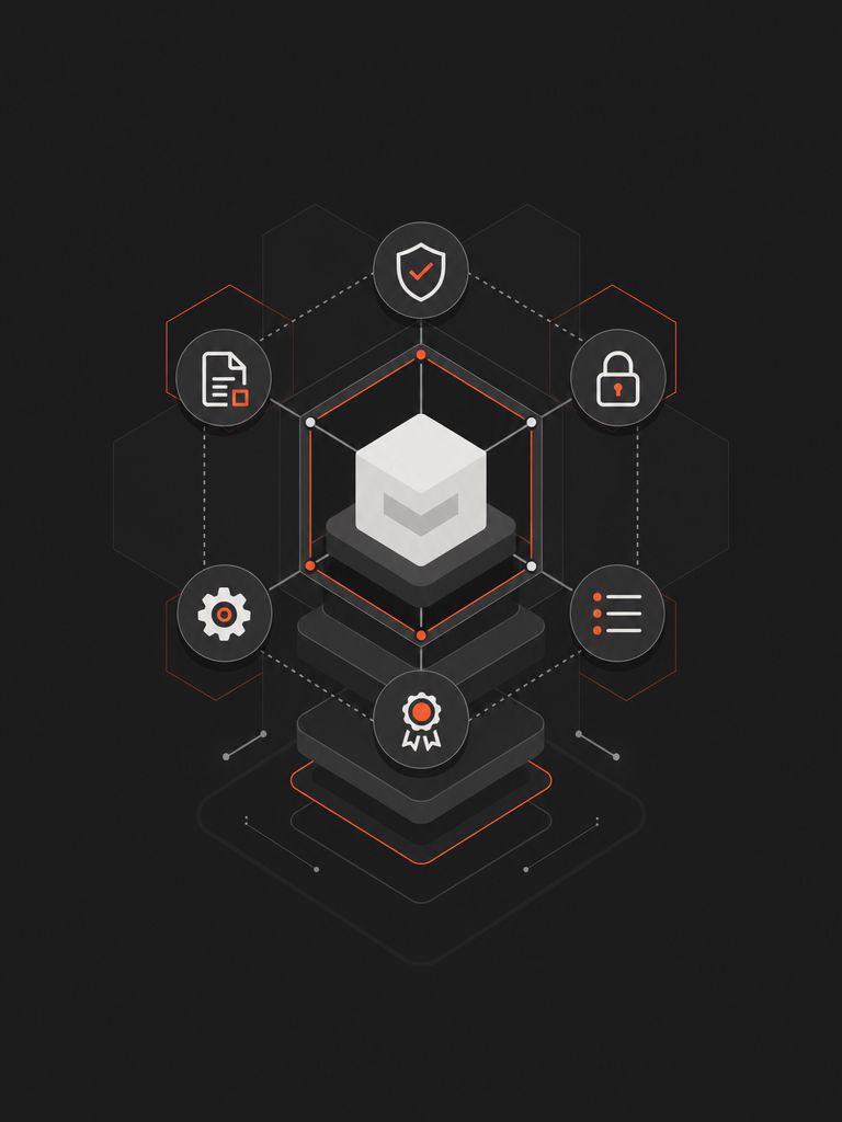 Abstract illustration of IT compliance