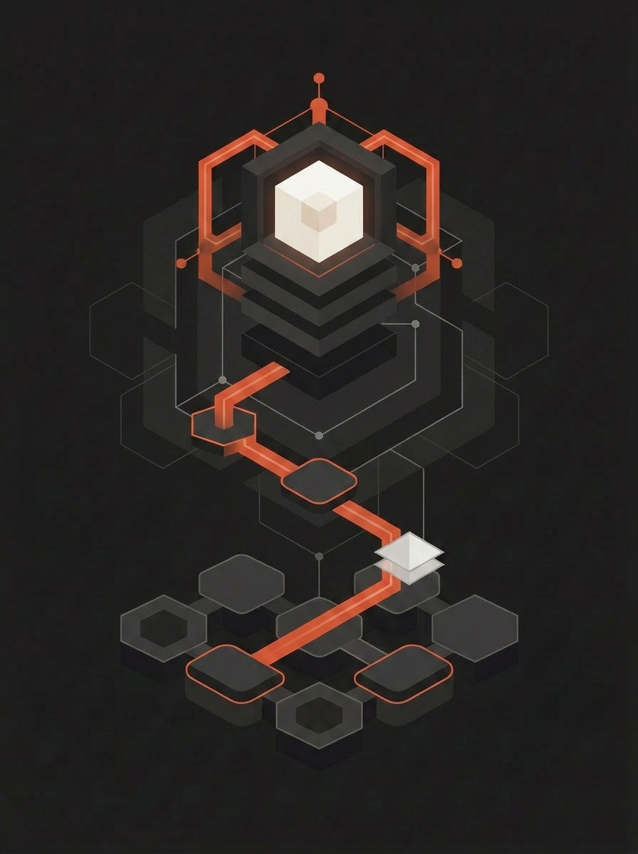 Abstract illustration of a pathway