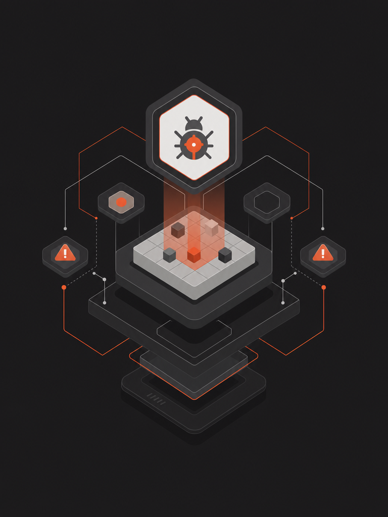 Abstract illustration of vulnerability scanning
