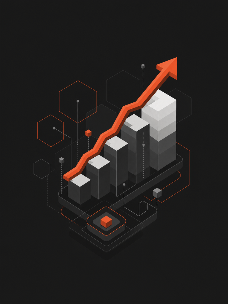 Abstract illustration of business growth